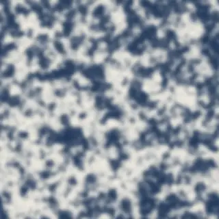An Ising model cooled through its critical point: navy and cream domains of opposite magnetization form and grow, then dissolve when it is heated back up
